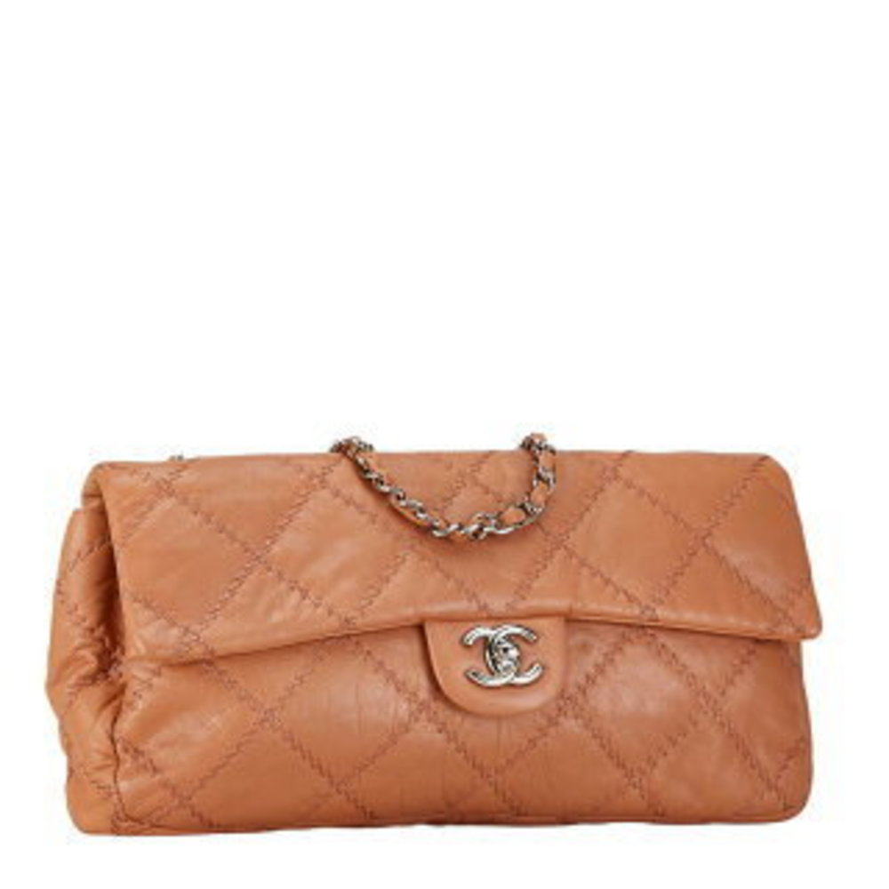 CHANEL Ultra Stitch Chain Shoulder Bag Semi Shoulder Beige - Picture 3 of 10